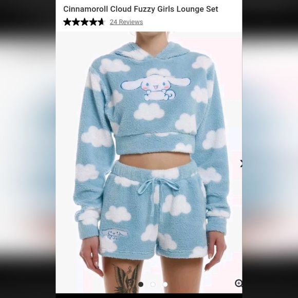 Cinnamoroll Cloud Fuzzy Lounge Set โ Size Medium - Picture 2 of 9